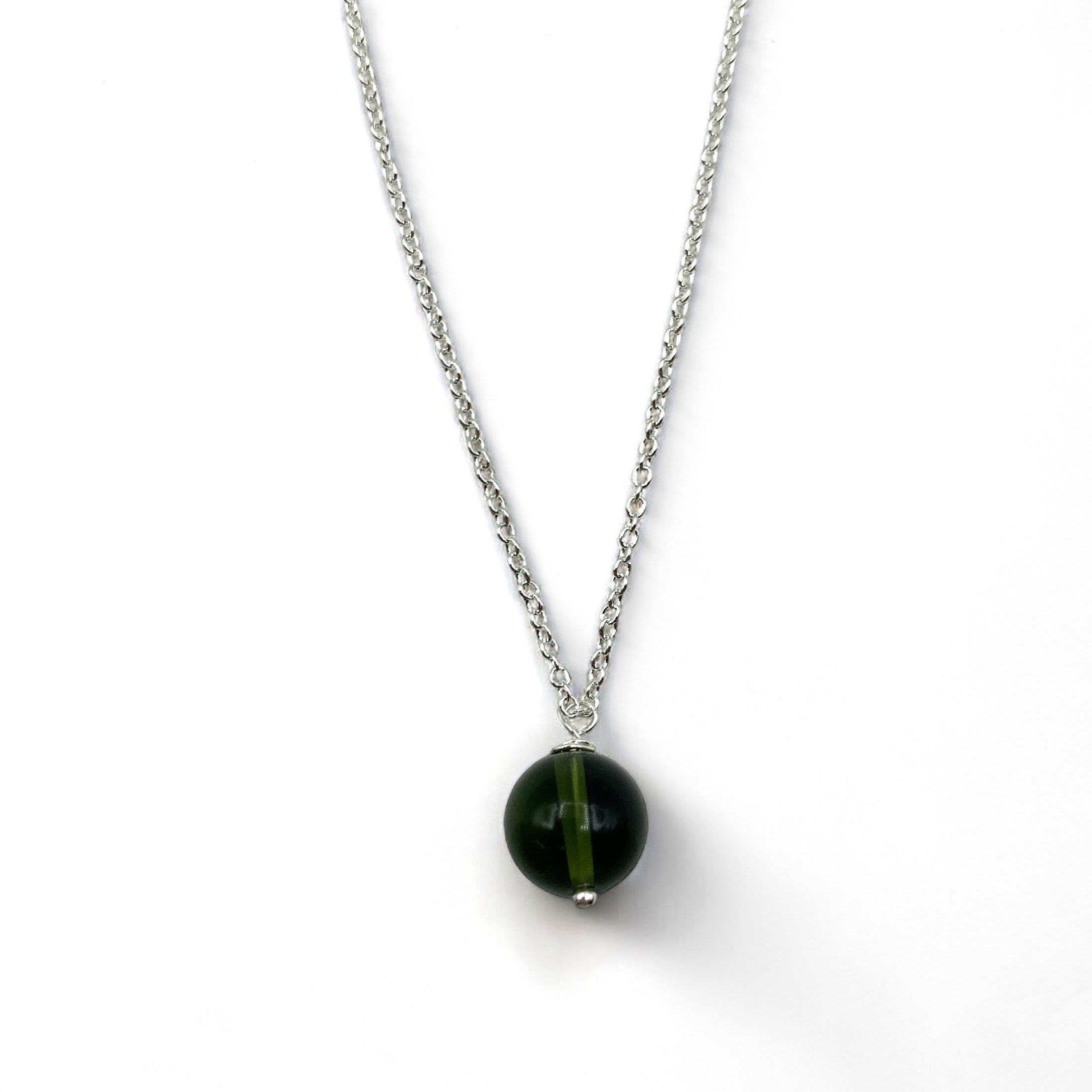 Necklace - Moldavite - Celestial Sphere
